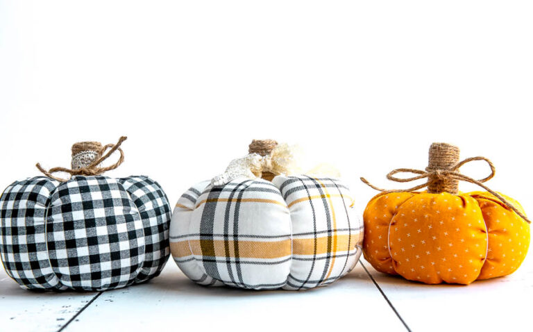 How To Diy Fabric Pumpkins Fall Tutorial Diy