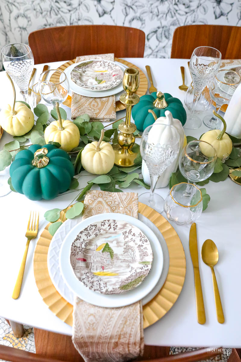 Thanksgiving Table Decor Idea | Holiday Tablescape