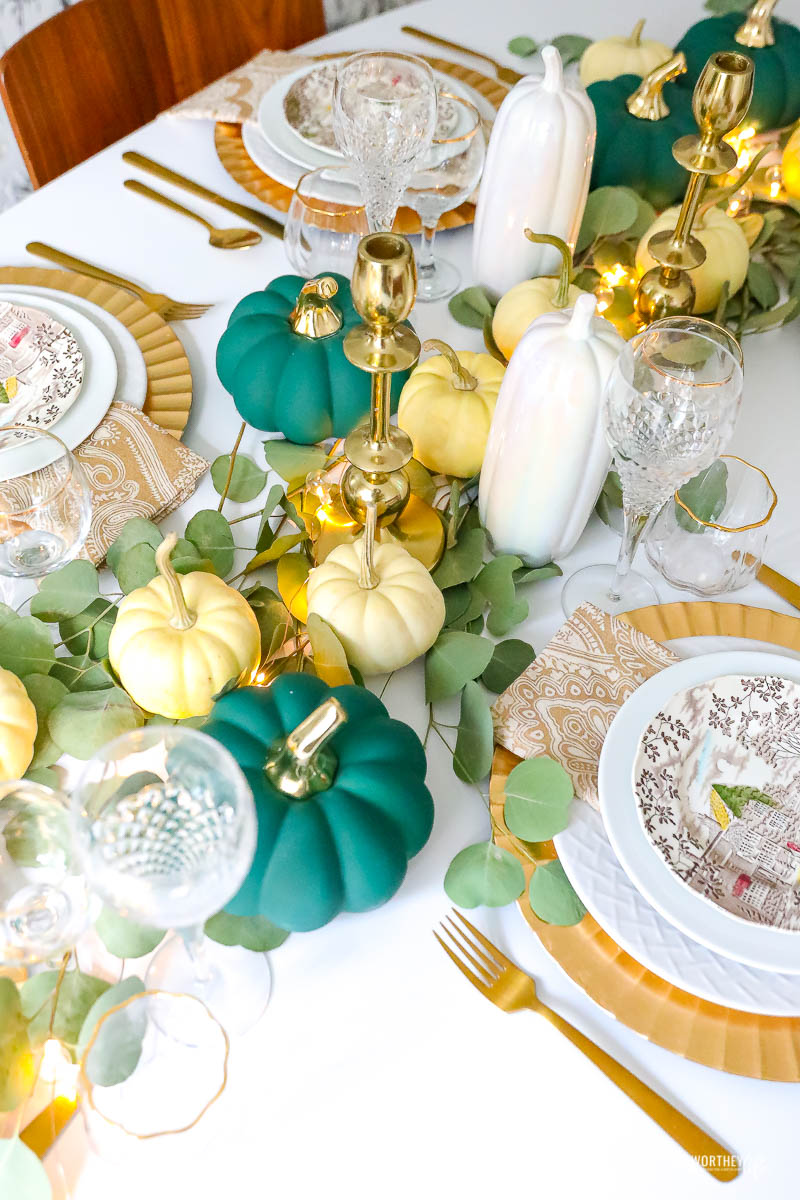 Thanksgiving Table Decor Idea | Holiday Tablescape