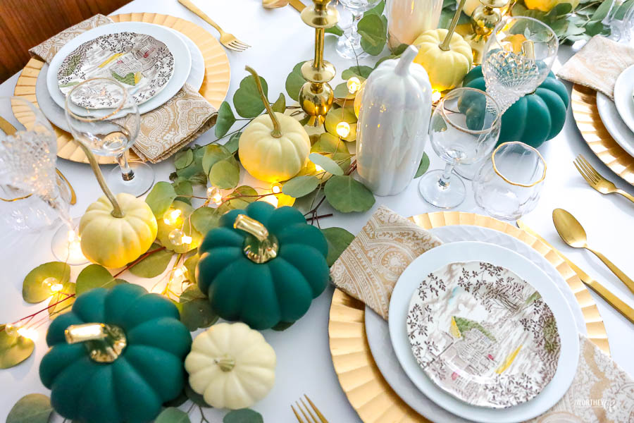 Thanksgiving Table Decor Idea | Holiday Tablescape