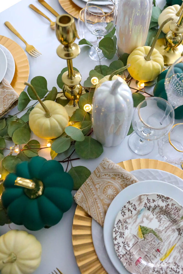 Thanksgiving Table Decor Idea | Holiday Tablescape