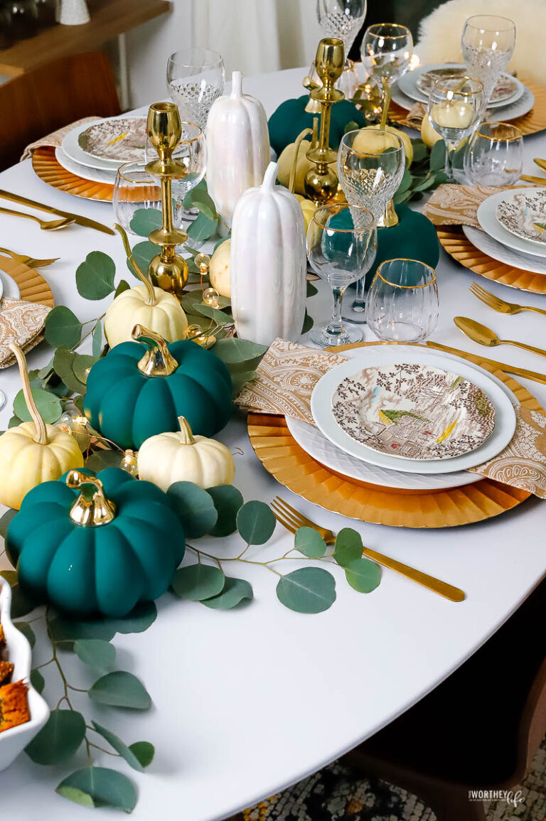 Thanksgiving Table Decor Idea | Holiday Tablescape