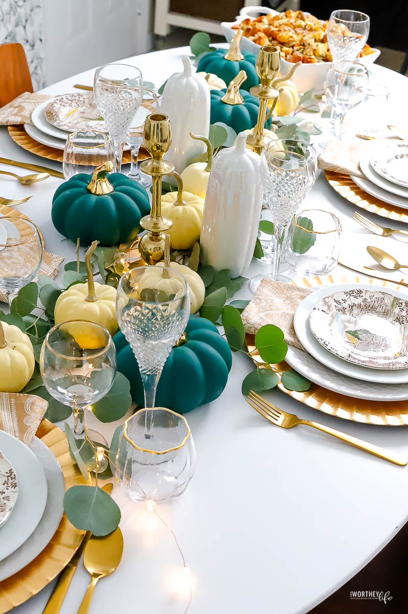 Thanksgiving Table Decor Idea | Holiday Tablescape