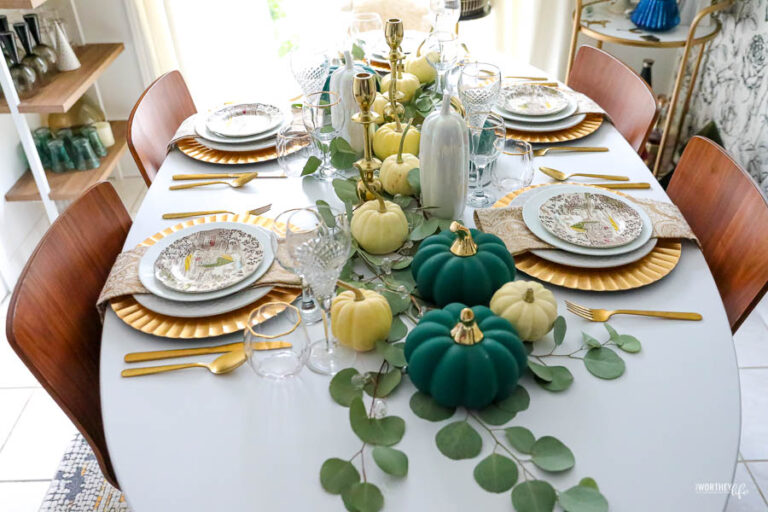 Thanksgiving Table Decor Idea | Holiday Tablescape