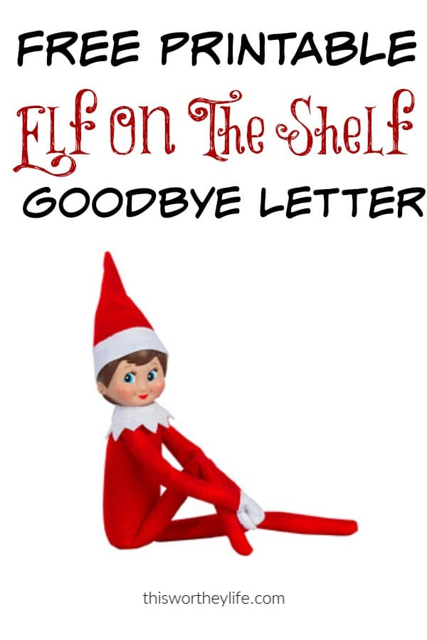 Last Day Elf Letter Free Printable