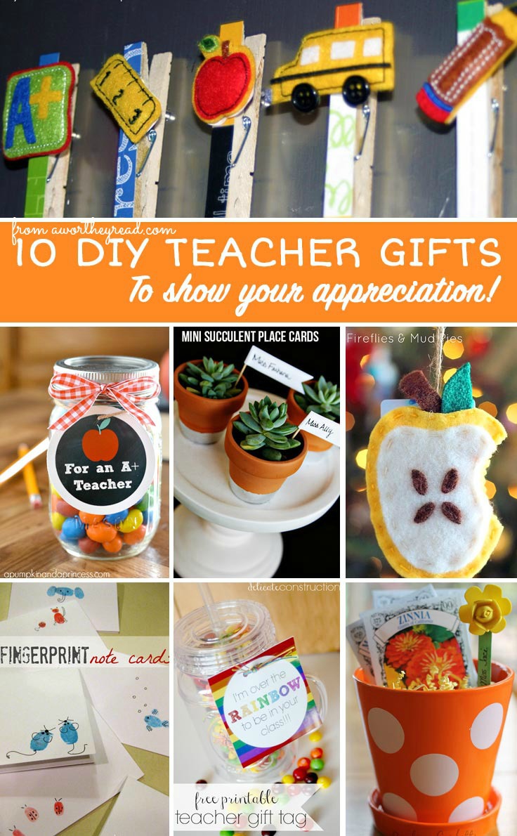 10 DIY Teacher Appreciation Gift Ideas