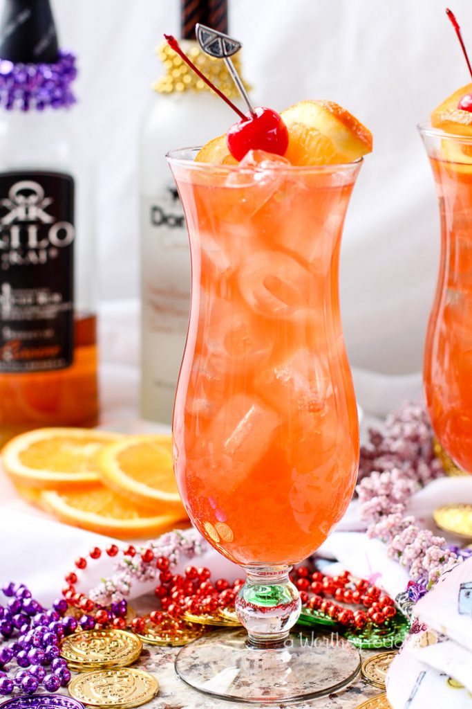 Classic Hurricane Cocktail - Perfect For Mardi Gras