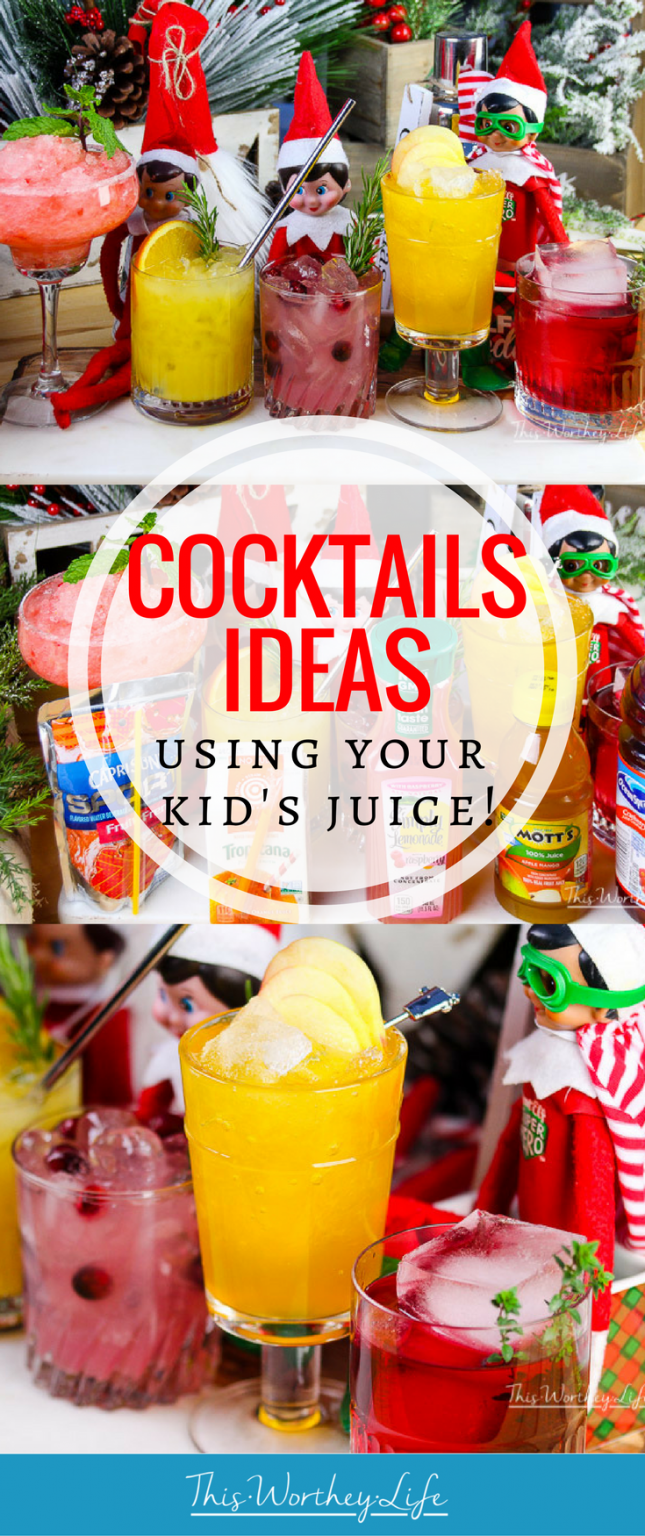 5 Cocktails using the Kid's Juice | Easy Christmas Cocktails To Try