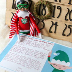 Need some ideas on how to welcome your Elf on the Shelf this year? Grab our free Elf on the Shelf Welcome Letter printable on the blog, and use it to help introduce your kids to the Elf this year!