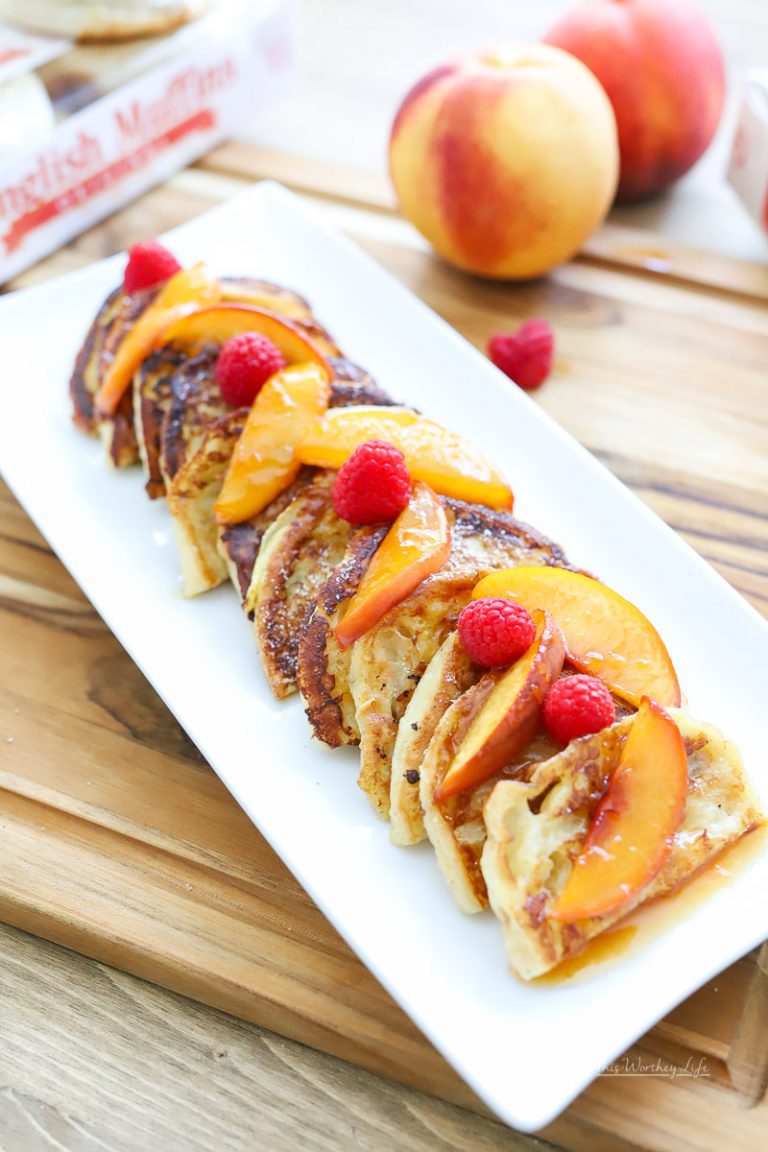 Overnight French Toast Recipe | Peach Melba French Toast