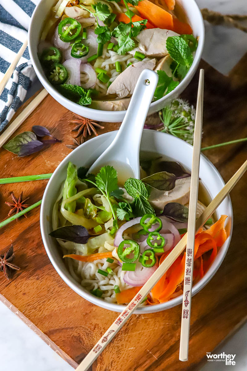 Chicken Pho Using Rotisserie Chicken