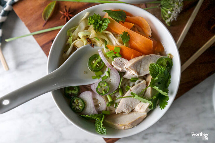 Chicken Pho Using Rotisserie Chicken