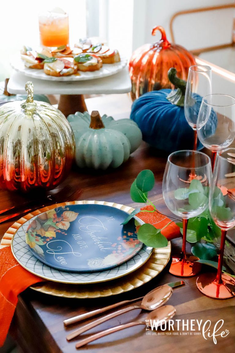 Fall Decor | Decorating Your Table With Shades Of Orange