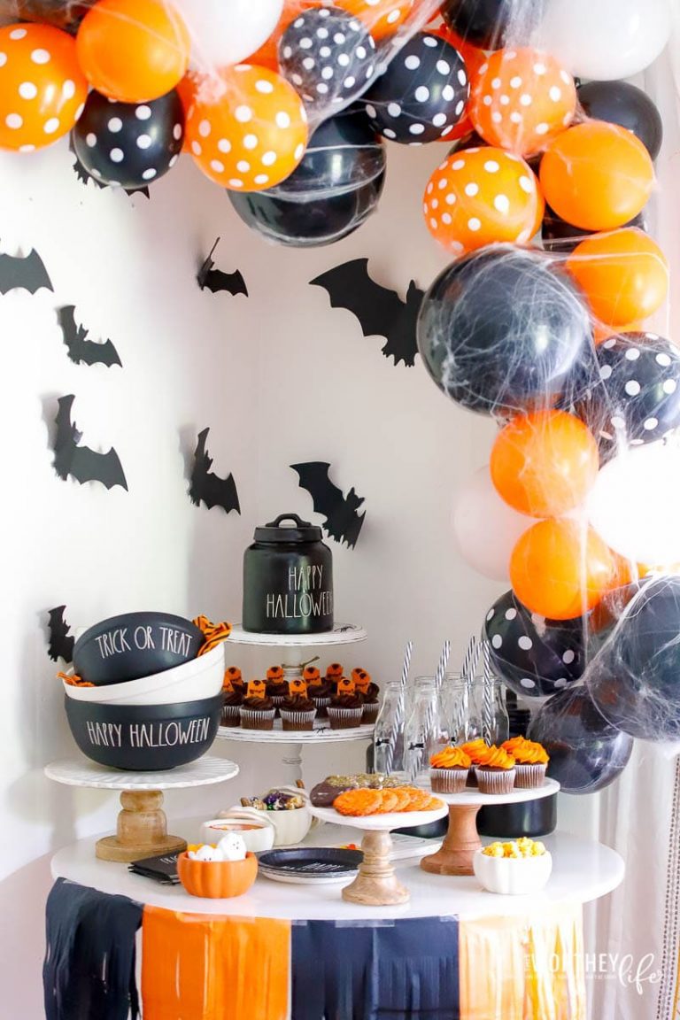 Orange And Black Halloween Party Idea