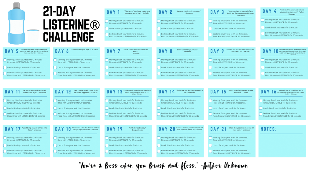 21 Day Challenge free printable