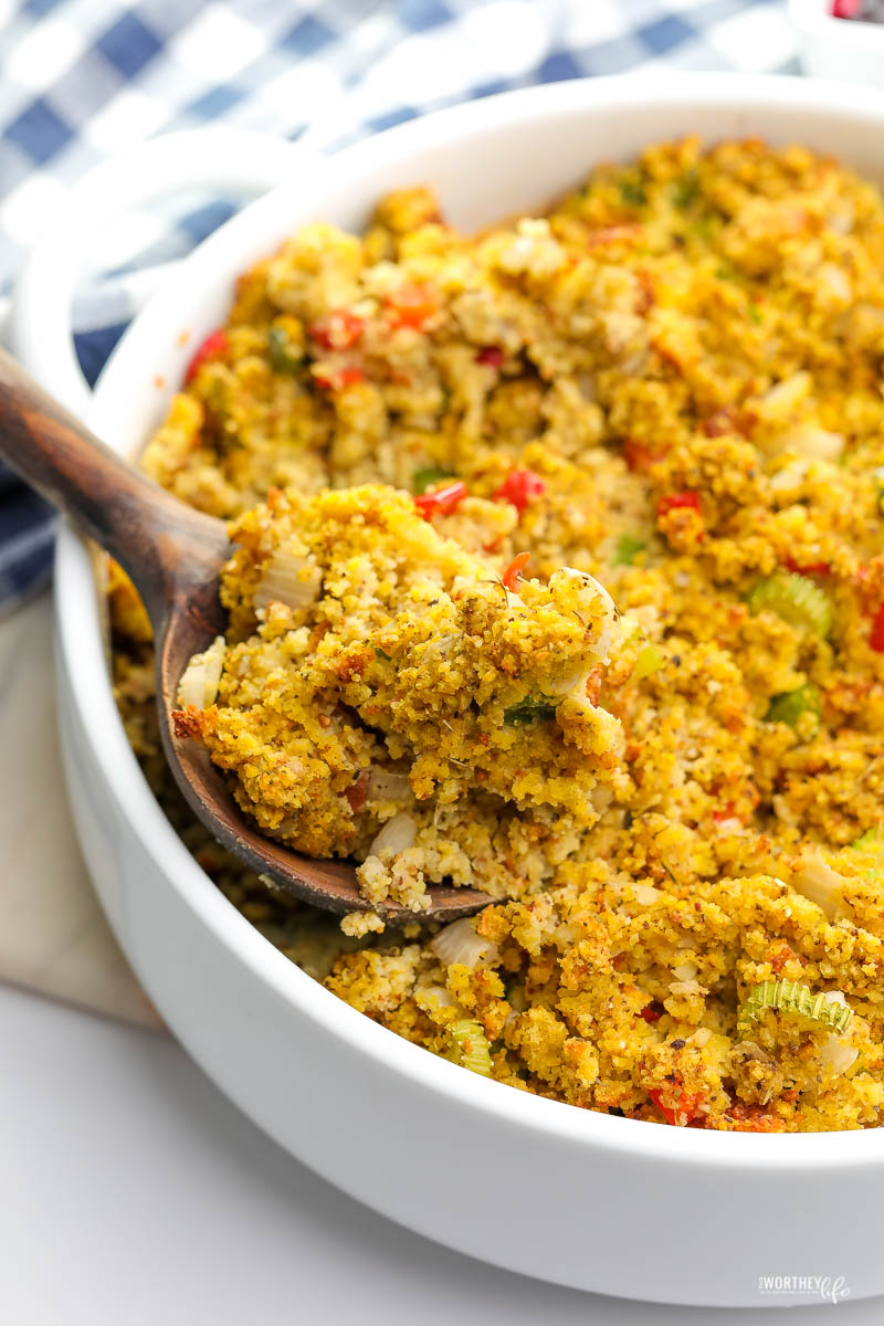 Easy Cornbread Dressing Recipe | Thanksgiving Recipe