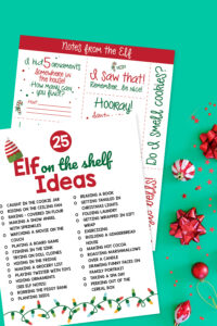 More Elf on the Shelf Ideas + Free Printable