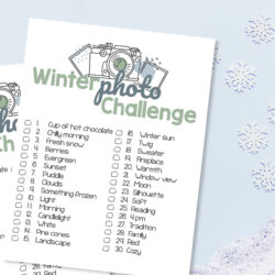 Winter Photo Challenge Idea + Free Printable