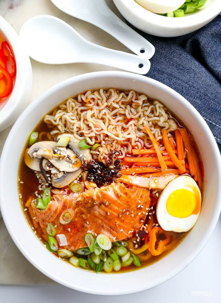 Salmon Ramen Recipe | Homemade Ramen Recipe