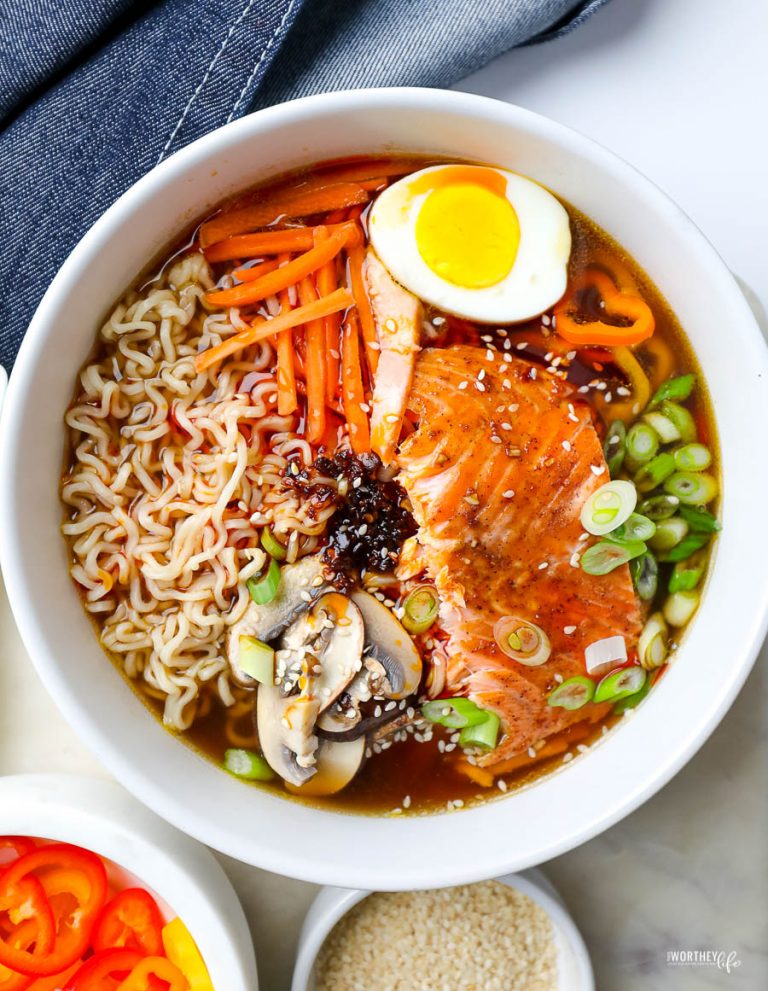 Salmon Ramen Recipe | Homemade Ramen Recipe