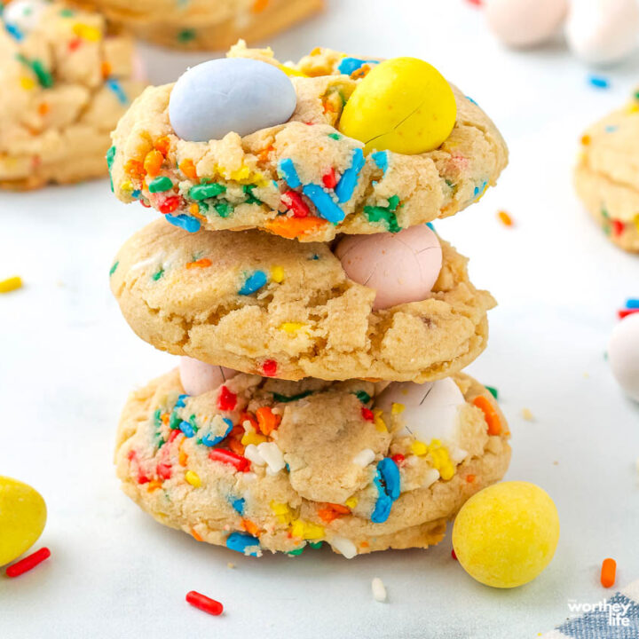 Cadbury Mini Egg Cookies | Easter Cookies