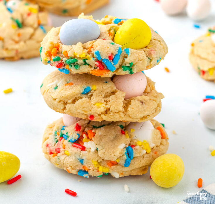 Cadbury Mini Egg Cookies | Easter Cookies