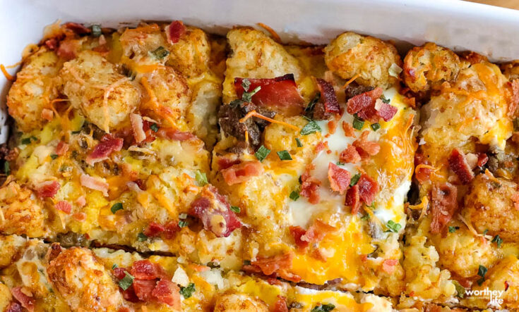 Tater Tot Breakfast Casserole With Sausage | Breakfast Recipe