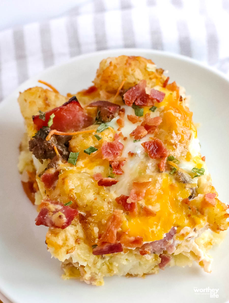 Tater Tot Breakfast Casserole With Sausage | Breakfast Recipe