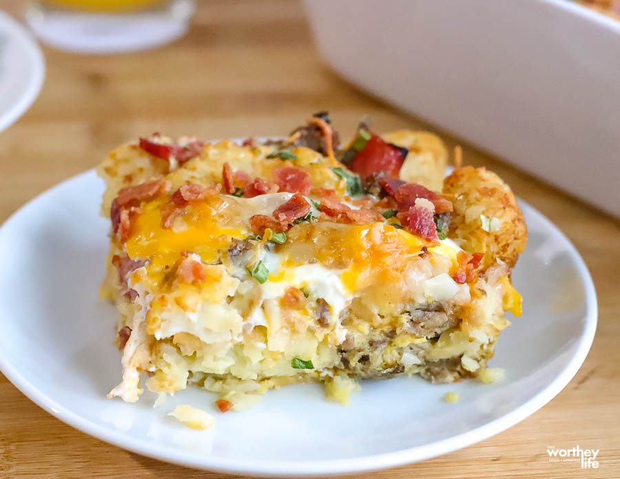 Tater Tot Breakfast Casserole With Sausage | Breakfast Recipe