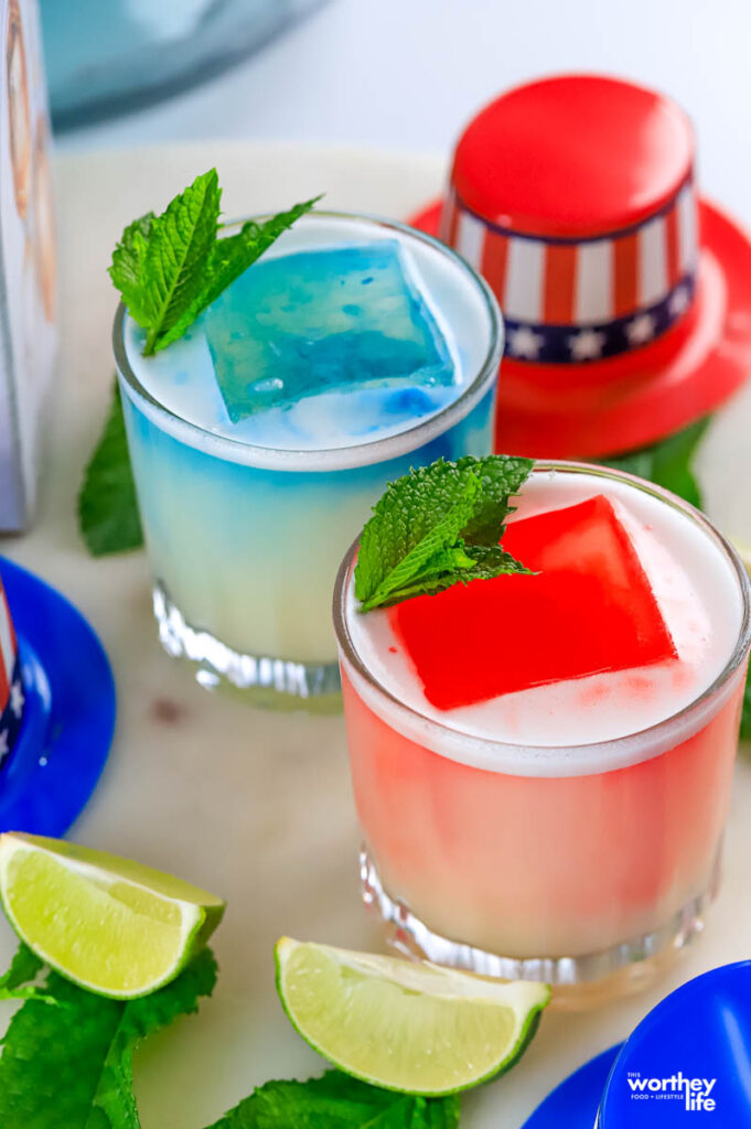 red white and blue drinks for 4th of july