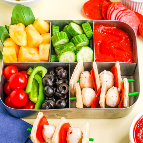 Pizza Kabobs Recipe | School Lunch Box Idea