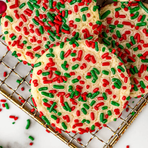 Christmas Sprinkle Cookies | Christmas Cookie Recipe