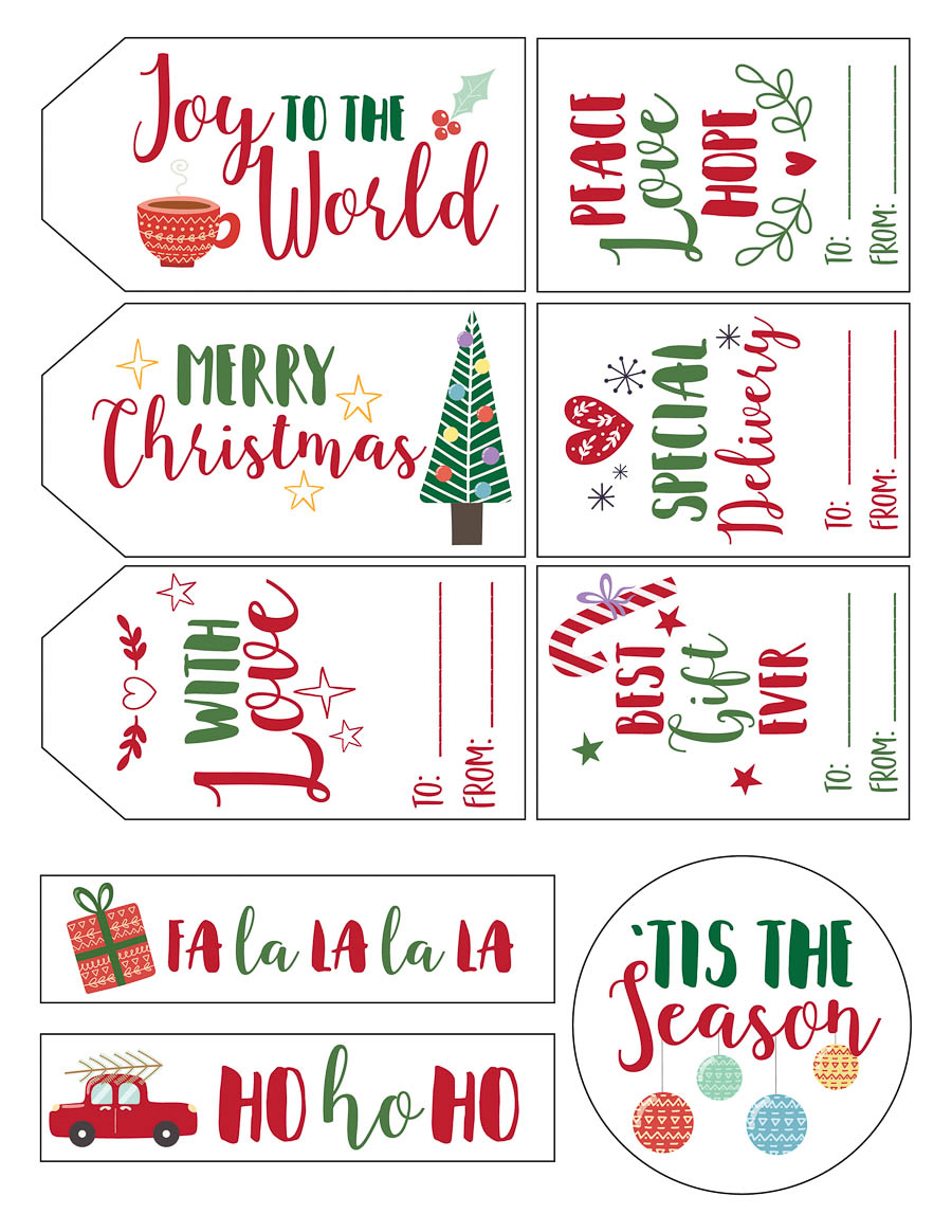 Christmas Gift Tag Printable