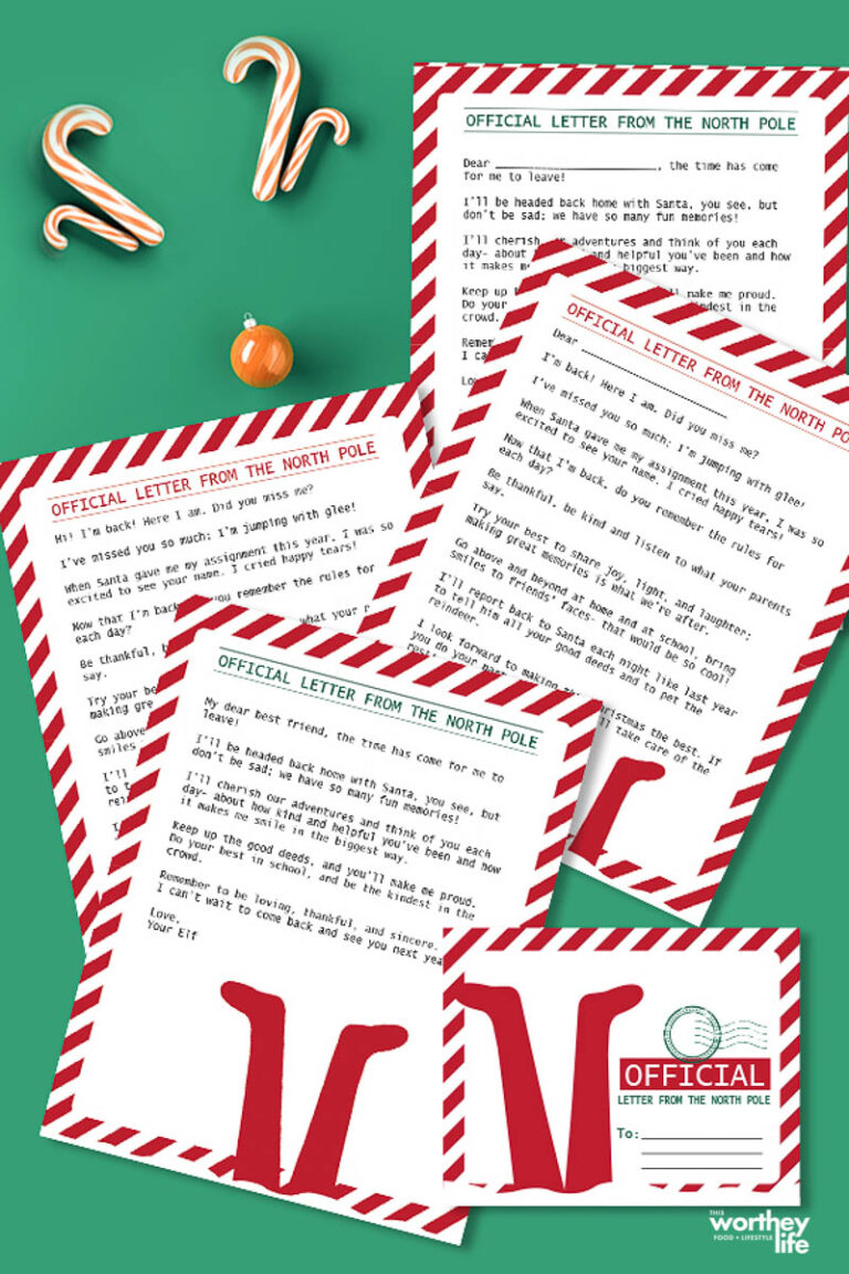 Elf on the Shelf Letter - Welcome + Goodbye | Free Printables