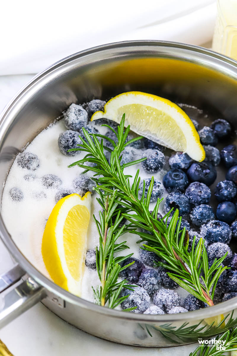 Blueberry Lavender Lemonade Mocktail + Cocktail Version