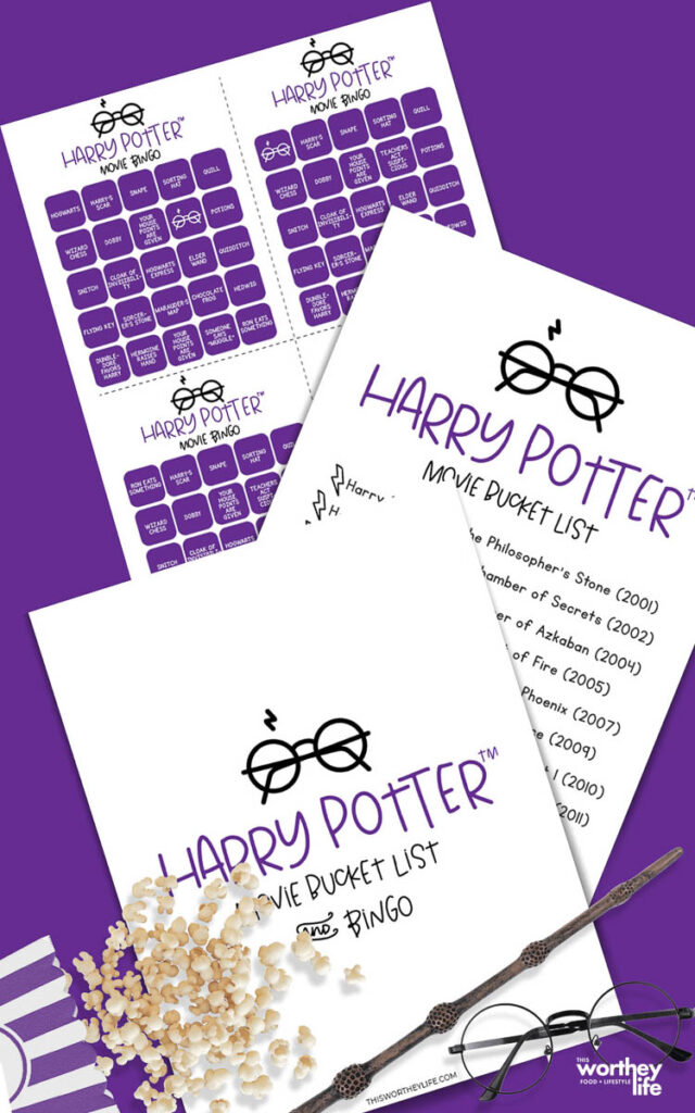 Harry Potter 4 Bingo Card