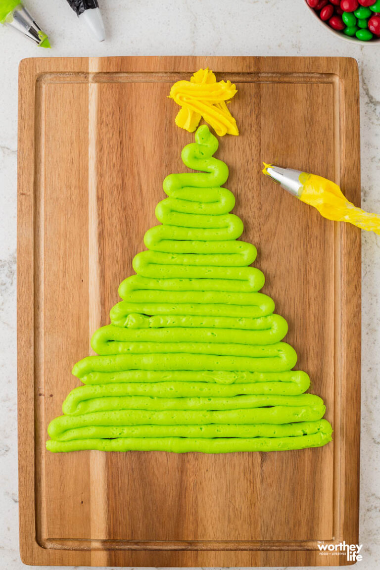 Christmas Tree Buttercream Board