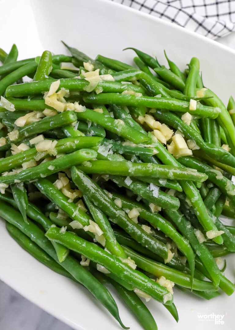 Honey Garlic Butter French Green Beans