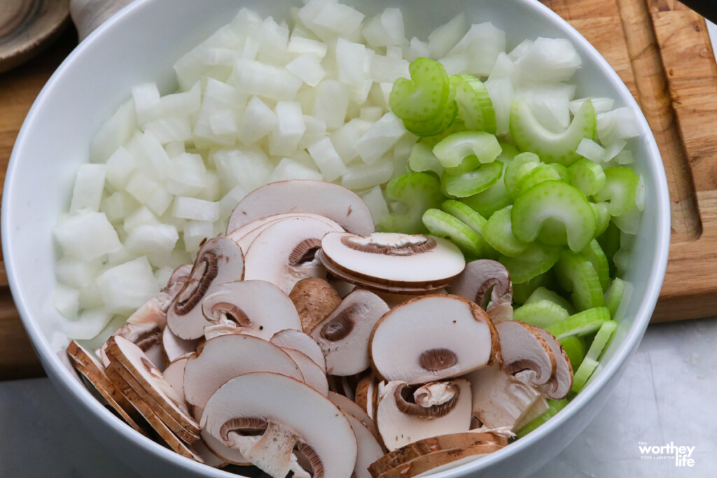 chopped vegetables on white plate