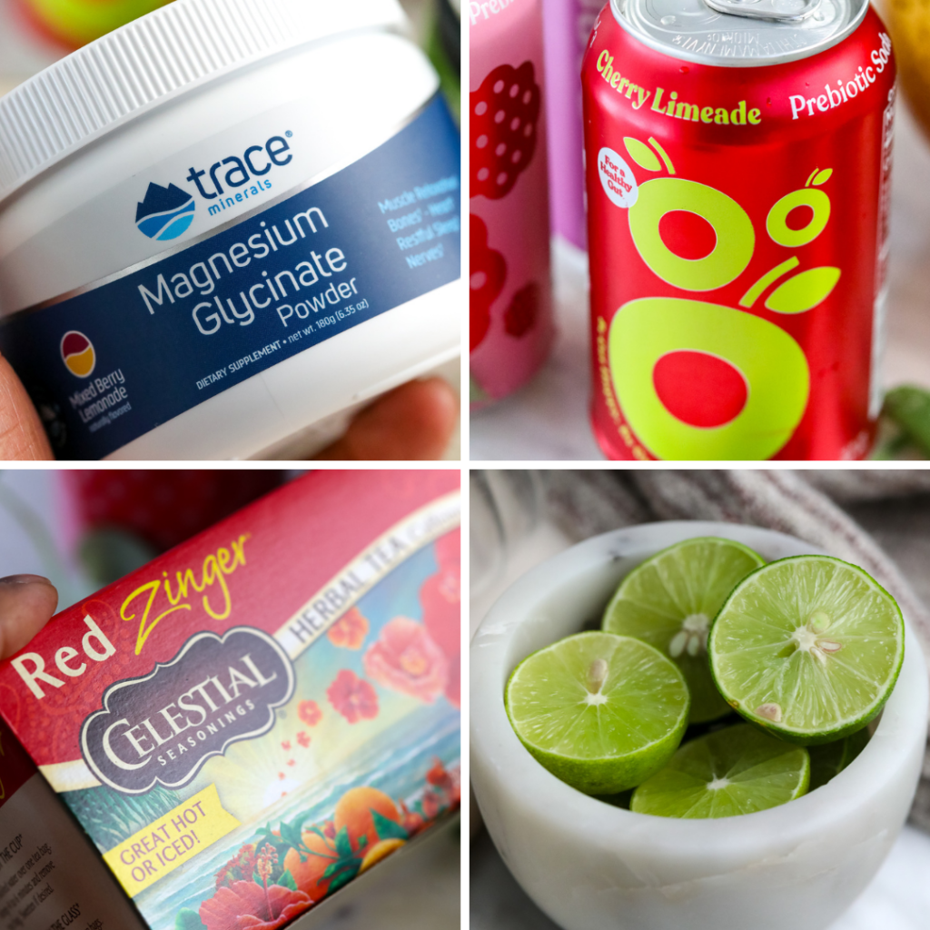 ingredients you need for a sleepy girl mocktail wellness drink