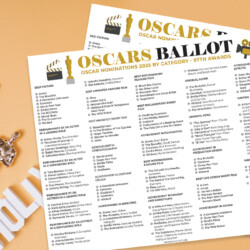 Oscars Ballot 2025