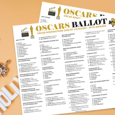 Oscars Ballot 2025