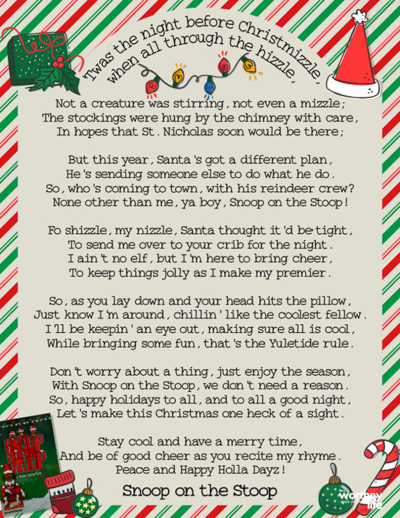 snoop on the stoop arrival letter printable