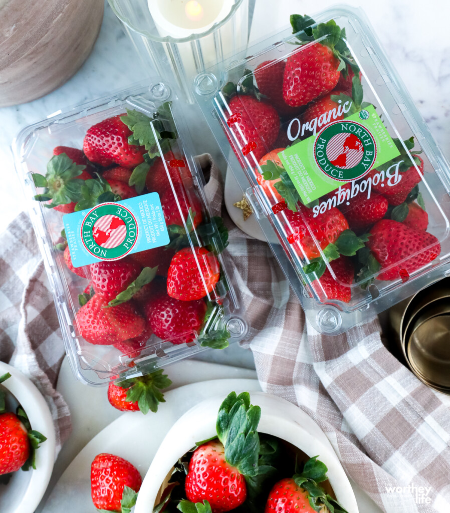 North Bay Produce strawberries in carton