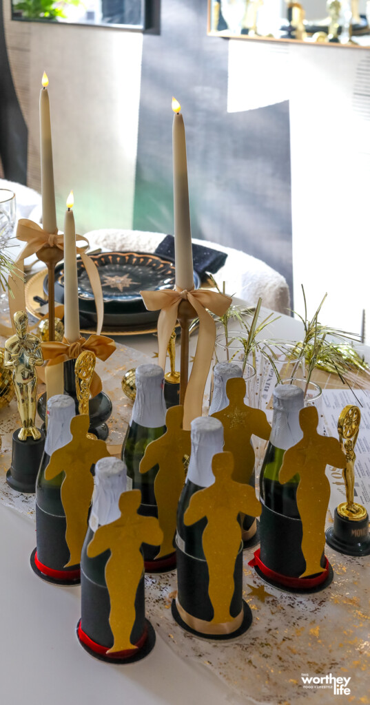 use a cricut to make award show bottle holders